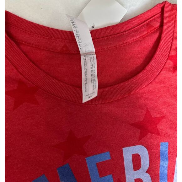 Code Five "America Is My Happy Place" Red Stars T-Shirt XL - Picture 4 of 7